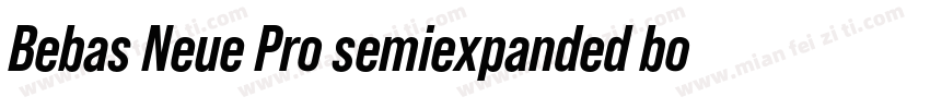 Bebas Neue Pro semiexpanded bold字体转换